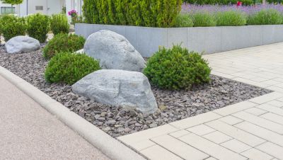 Landscape Boulders Installation, Spade Rocks And Boulders, Connecticut